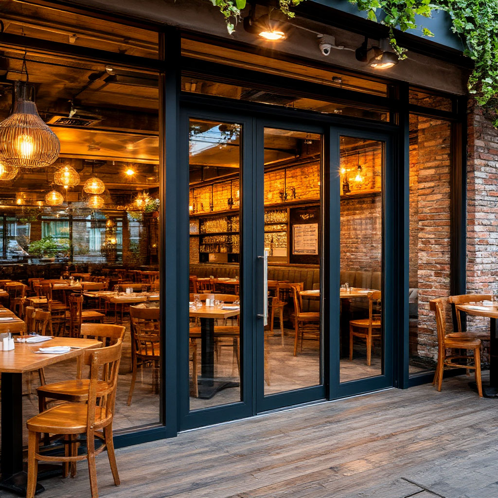 Алюминиевые двери