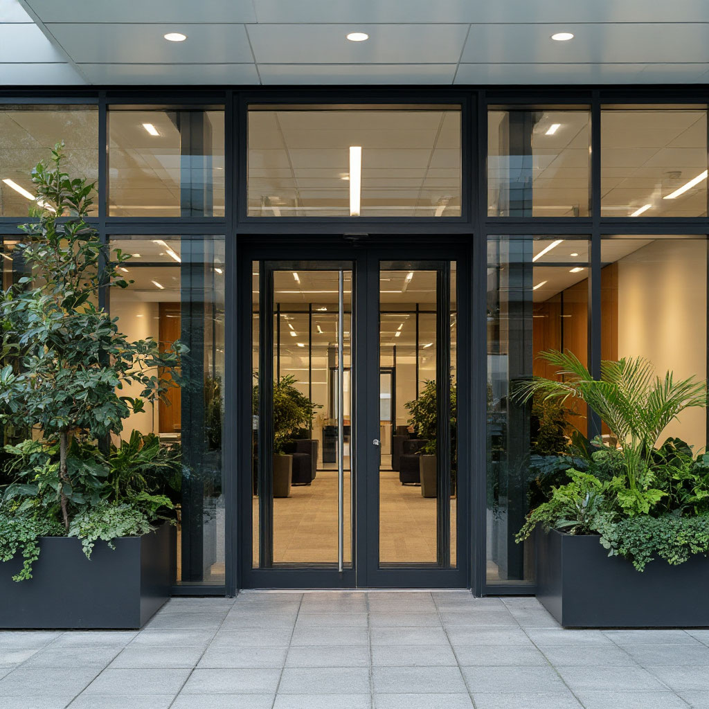 Алюминиевые двери